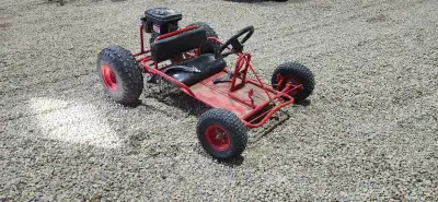 It has had the following recently replaced: Throttle cable, Gas cap, On/off switch, Stearing wheel,...