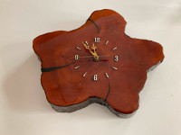 Wooden clock with Epoxy finish