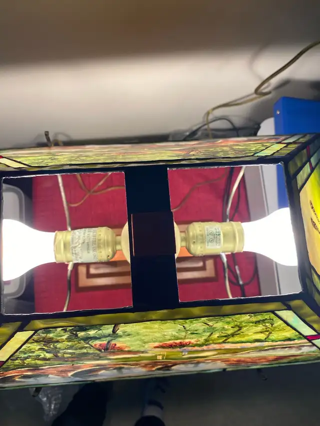 Rare Augusta National  12th Hole Golf Stain Glass Lamp 22” in Indoor Lighting & Fans in Hamilton - Image 6