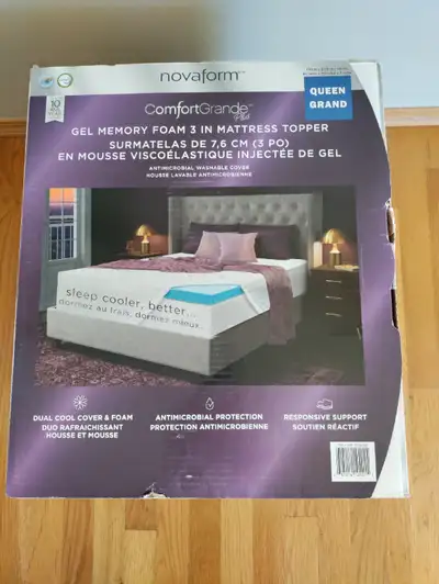 Novaform ComfortGrande Plus Gel Memory Foam 3 " Mattress Topper., View more