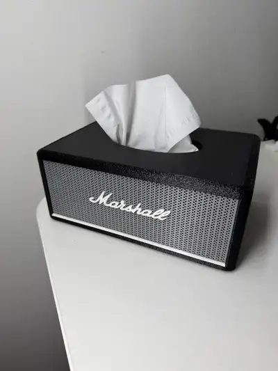 Marshall-inspired tissue box, View more