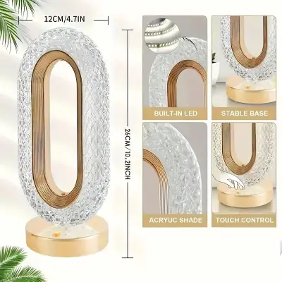 Rechargeable Creative Crystal Acrylic Table Lamp, View more