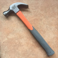 Like New! HDX 16 oz. Fiberglass Handle Claw Hammer