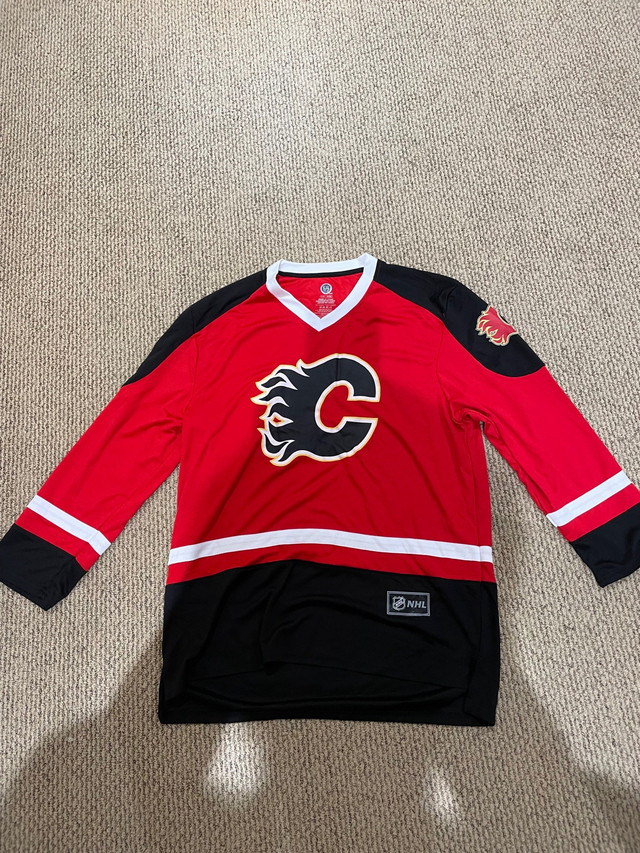 Jersey flames in Hockey in Calgary