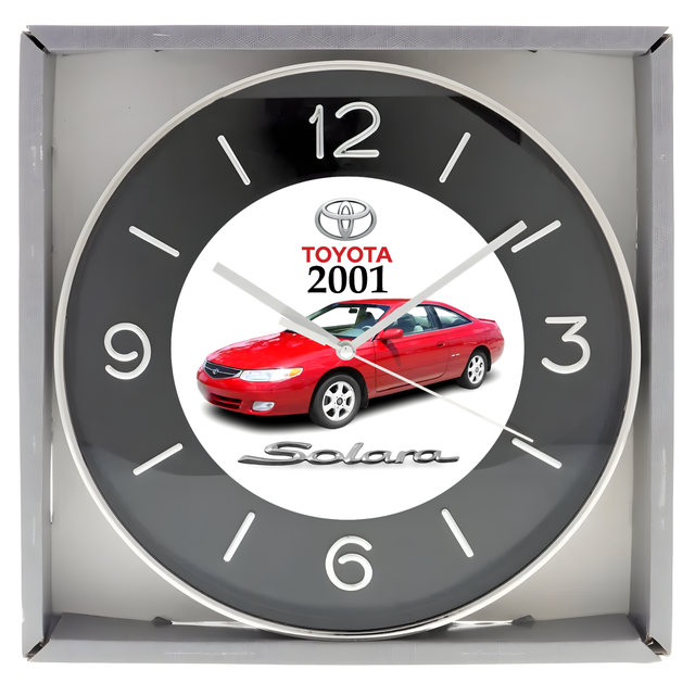 2001 Toyota Solara (Absolutely Red) - Custom Wall Clock - New
