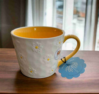 NEW Bluebird and Willow Yellow Daisy Mug British Design