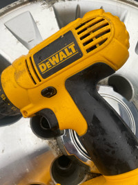 Dewalt drill and 3 18v batteries 