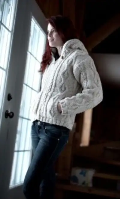 Laundromat Fjord sweater fleece lined jacket. Size M colour light natural. Asking $130