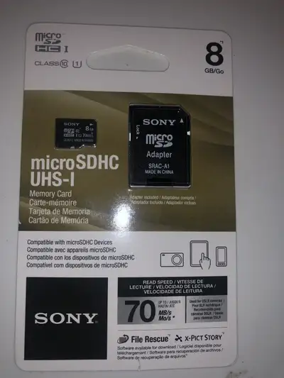 Sony micro SDHC UHS-I memory card/carte mémoire , View more