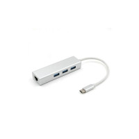 USB C to Ethernet   Adapter with Type  C USB 2.0 HUB 3 Ports