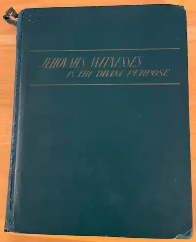 Jehovah’s Witnesses in the Divine Purpose. Hard cover, 1959, View more