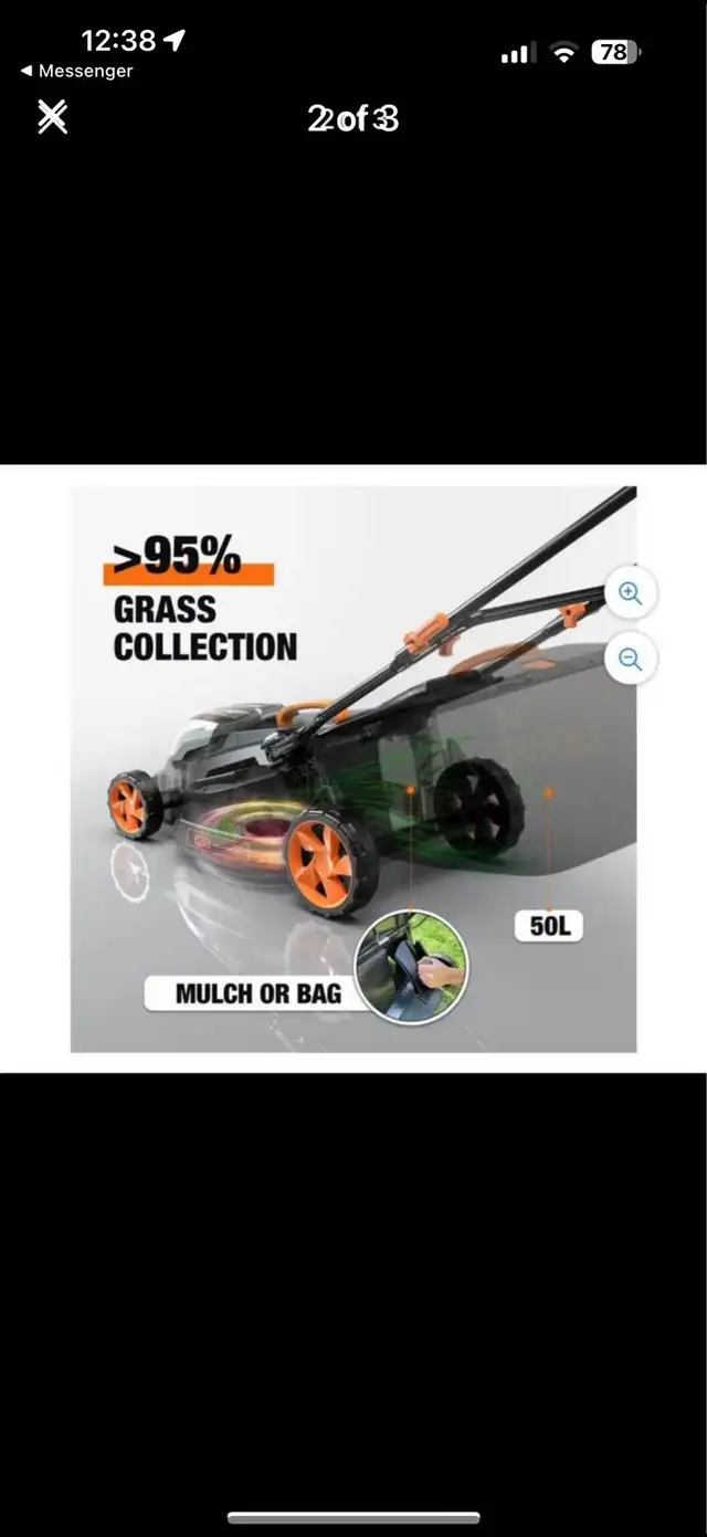 Tacklife Lawn Mower in Lawnmowers & Leaf Blowers in Mississauga / Peel Region - Image 3