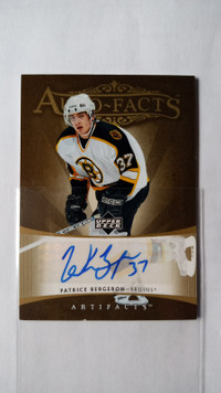 2005-06 ARTIFACTS AUTO-FACTS  gold Patrice Bergeron AF-PB 100