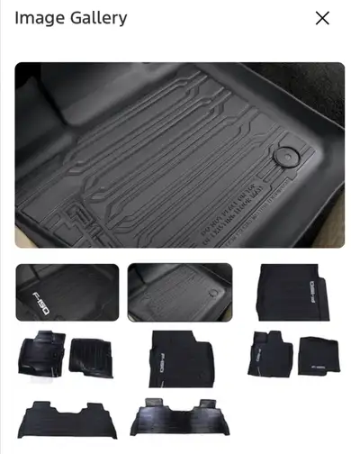 Enhance your Ford F-150 SuperCrew (2021-2025) with this 3-piece set of all-weather floor liners. The...