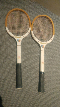 Vintage Wood tennis racquets