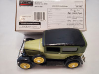 25 Diecast SpecCast Ford Model A Sedan Green Coin Bank