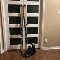 160 Rossignol ski with boots  