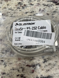 Celestron rs232 telescope cable