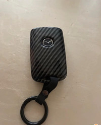 Carbin fiber key cover for mazda