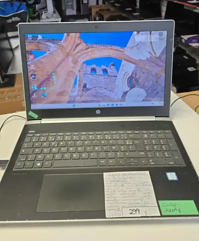 Laptop HP 450 G5 i7-8550U 16Go DDR4 SSD 500Go 15,6p HDMI AZERTY, View more