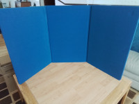 Velcro 3 panel blue fabric Presentation Board