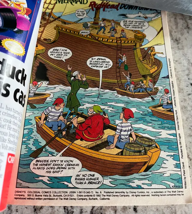 Vintage Disney Colossal Comic little Mermaid 63436970402049121