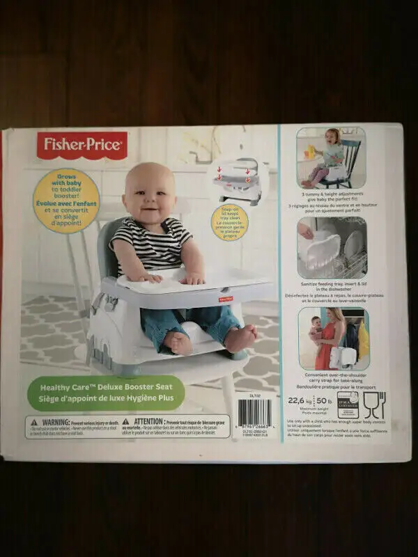Fisher-Price Healthy Care Deluxe Booster Seat in Feeding & High Chairs in Mississauga / Peel Region - Image 2
