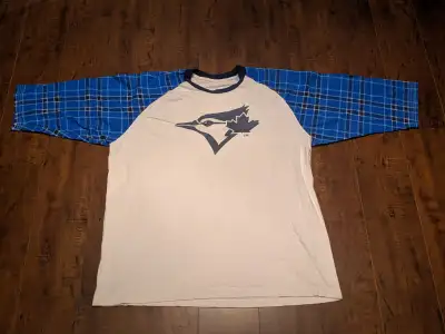 Toronto Blue Jays Blue Jays Plaid Raglan Shirt Men's XL, View more