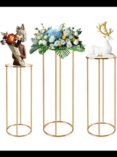 3PCS Cylinder Pedestal Stands for Parties, View more