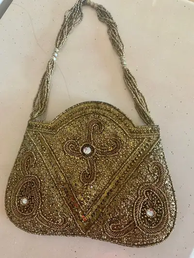 Bronze evening purse, View more