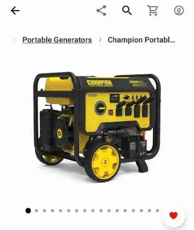 Brand new Champion generator 10000 watts still in the box, comes with receipt for warranty