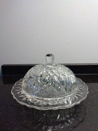 Vintage Crystal - Anchor Hocking - Pineapple Butter Dome Dish