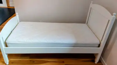 Twin White Poster Bed, View more