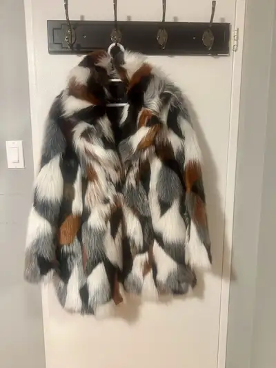 Faux fur coat, View more