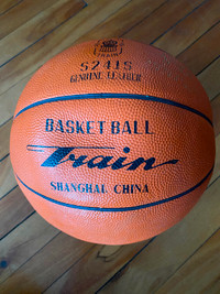 Vintage 80s Shanghai Train Brand Leather Basketball