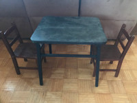 Kids chalkboard table with eraser and chalk