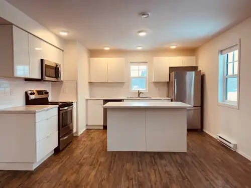 A bright and spacious 850 sq. ft. upper-floor apartment is available for rent in the heart of Telkwa...