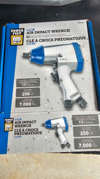 1/2" Air Impact Wrench With Air Adapter. 