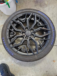 18x8 gloss black wheels 