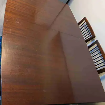 Antique Dining table and 6 Chairs Late 60s, View more