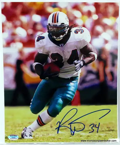 Ricky Williams autographed photo World Wide Authentics COA - 20692 905 525 9448 HST Included Please...