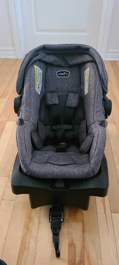 Evenflo car seat and base - expiry 2030, View more