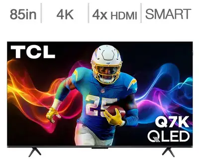Télévision QLED 85'' 85Q7K 4K UHD HDR 144Hz GOOGLE TV TCL, View more
