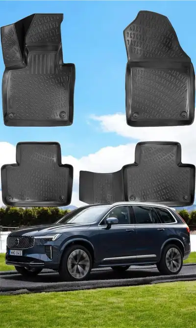 Volvo XC90 2016-2025 3D Custom Floor Mats (No Hybrid Models), View more