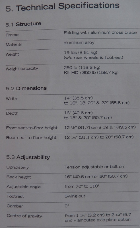 Wheelchair in Health & Special Needs in Mississauga / Peel Region - Image 3