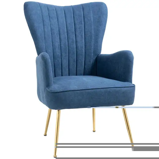 Velvet Accent Chairs, Modern Living Room Chair, Tall Back Leisur in Chairs & Recliners in Markham / York Region - Image 10
