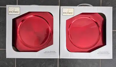 2 Boxes of Four Charger Plates (8 plates total), View more