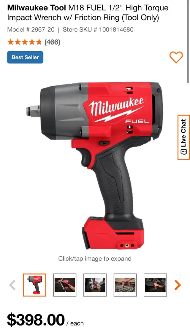 BRAND NEW-FIRM Milwaukee M18 FUEL HIGH TORQUE Impact Wrench in Power Tools in City of Toronto - Image 2