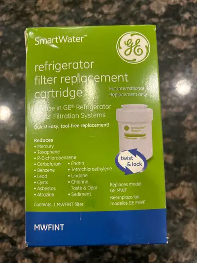 BNIB, never opened. New fridge water filter, not compatible with my new fridge