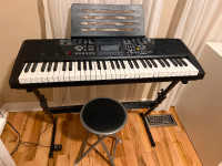 Almost brand new electronic keyboard and work chair